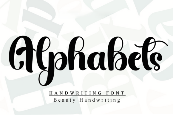 Alphabets: A Sophisticated Script Font for Editorial Design