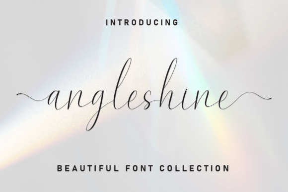Angleshine Font: Fresh Elegance for Modern Branding