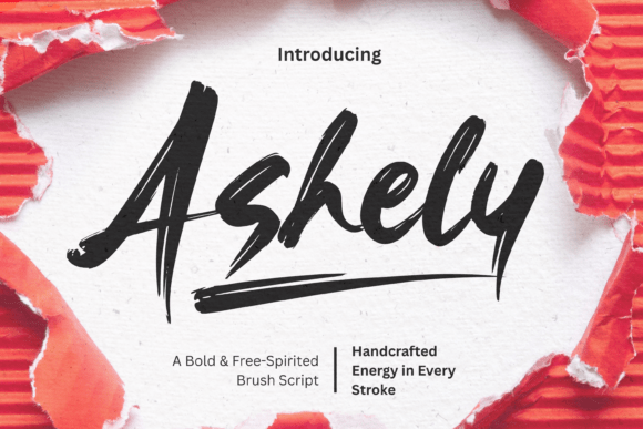 Ashely: A Vibrant Script Handwritten Font for Makers