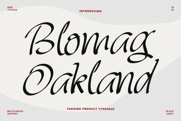 Blomag Oakland: The Modern Script Typeface for Scroll-Stopping Brands