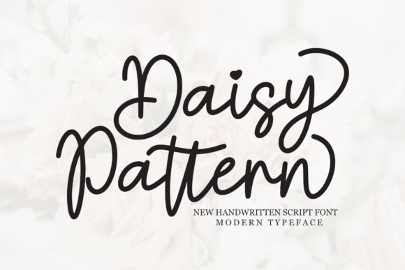 Daisy Pattern: A Charming Script Font for Makers