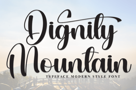 Dignity Mountain: A Stylish Script Font for Editorial Design