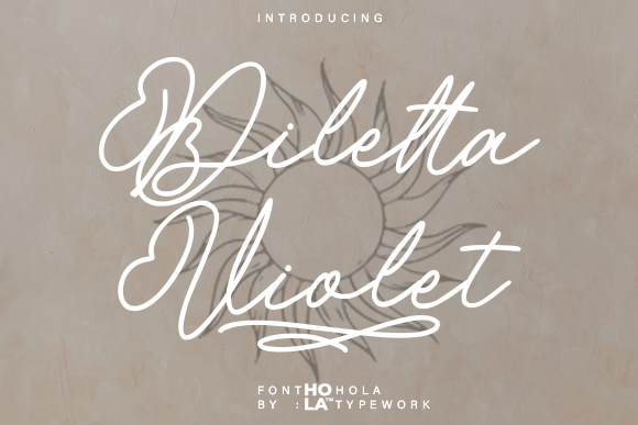 Diletta Violet: The Elegant Script Font for Small Business Branding