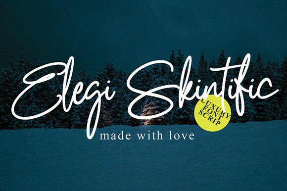 Elevate Brand Identity with Elegi Skintific Script Font