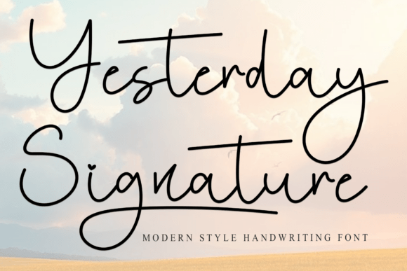 Elevate Campaigns with Yesterday Signature Typeface