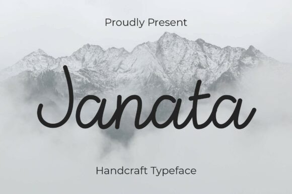 Elevate Editorial Design with Janata Script Font