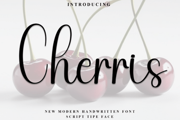 Elevate Web Design with the Cherris Script Font
