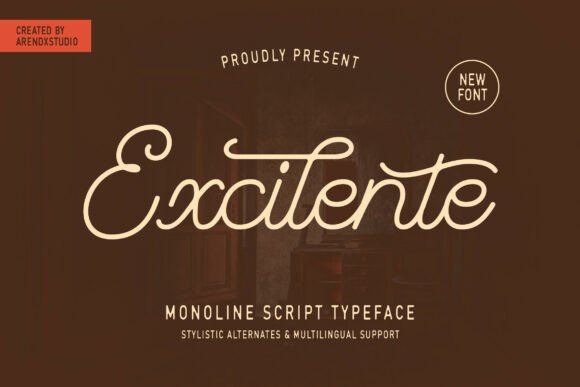 Excilente: A Modern Retro Script for Brand Campaigns