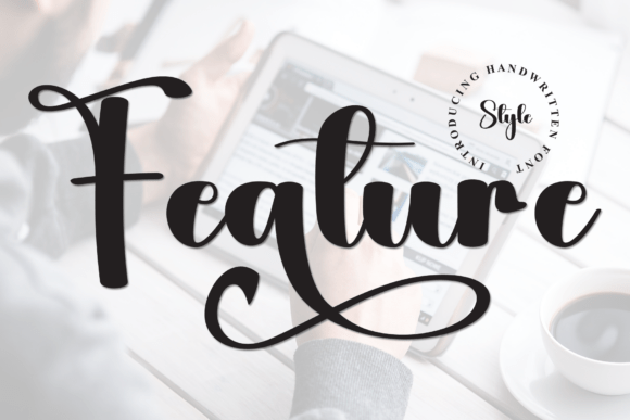 Feature Script Font for Elegant Editorial Design