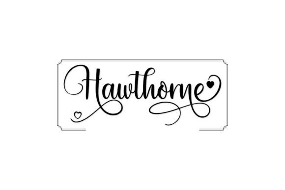 Hawthorne: A Premium Script Font for Elegant Branding