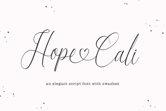Hope Cali: A Refined Script Typeface for Editorial Design