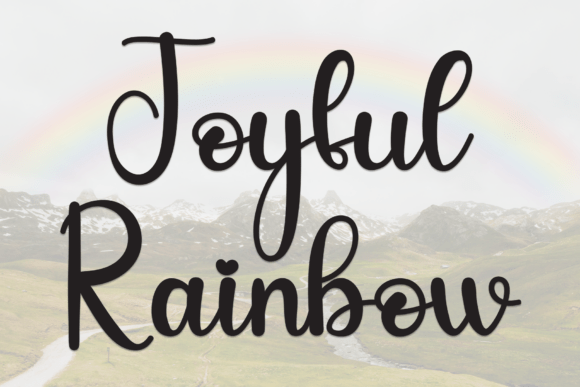 Joyful Rainbow Font Review for Makers and Sellers