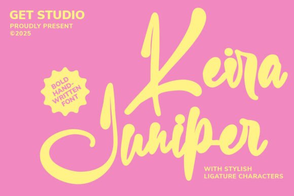Keira Juniper Font: Bold Script for Handmade Brands