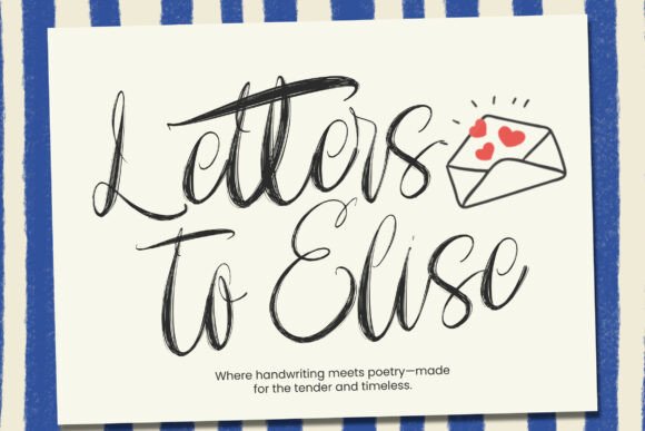 Letters to Elise: A Modern Script Font for Web Design