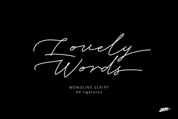 Lovely Words: The Script Font for Elegant Branding