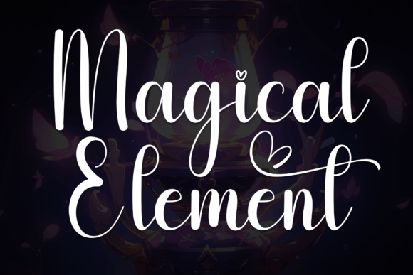 Magical Element Font for Elegant Branding Projects