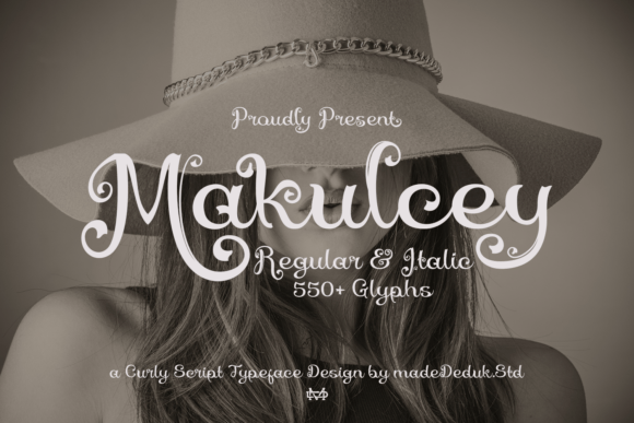 Makulcey Font: Modern Vintage Script for Makers