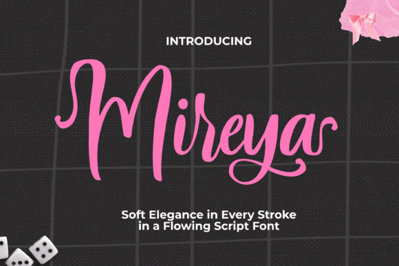 Mireya: A Charming Script Font for Editorial Elegance