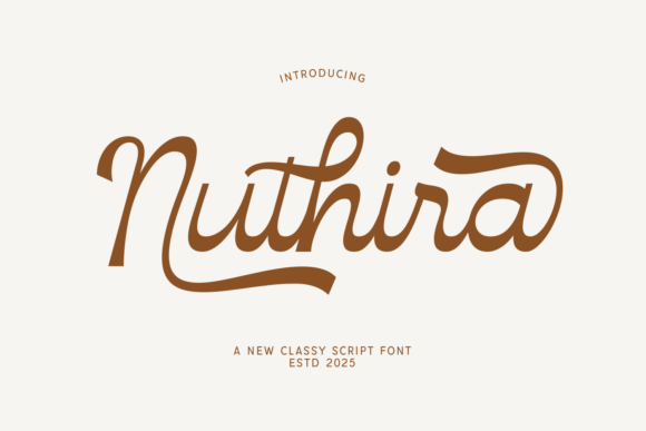Nuthira: The Script Handwritten Font for Confident Branding