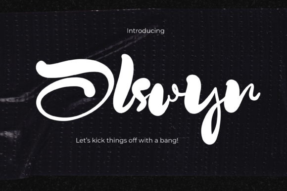 Olswyn: A Stylish Script Font for Elegant Branding