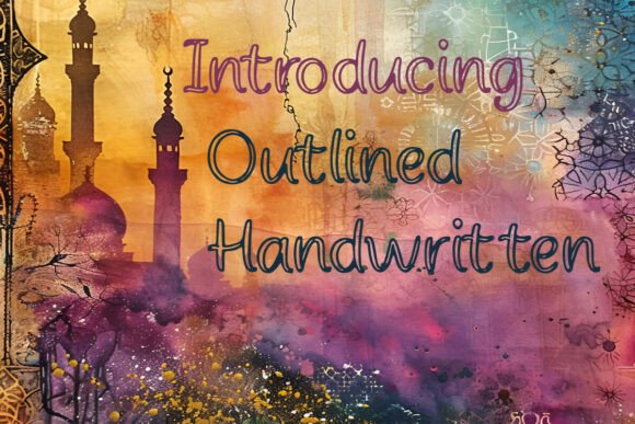 Outlined Handwritten Font for Makers and Shop Branding