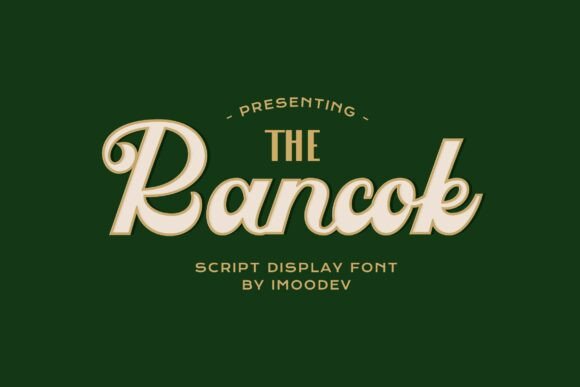 Rancok Typeface: Elevate Your Brand with Retro Script