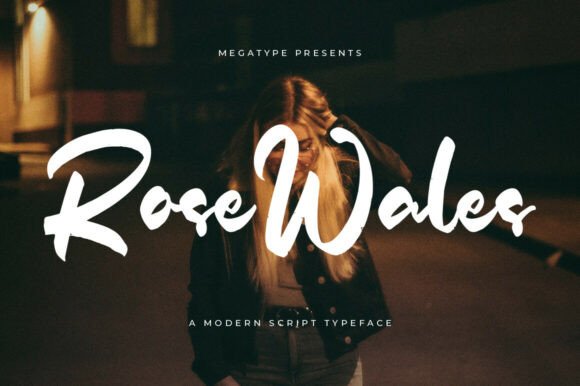 Rose Wales: A Modern Script Typeface for Editorial Elegance