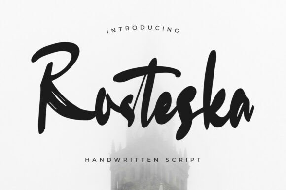 Rosteska: The Bold Script Font for Confident Branding