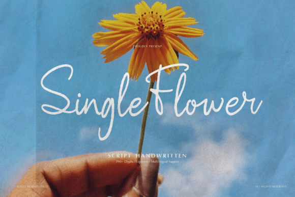 Single Flower Font: Elevating Small Business Branding
