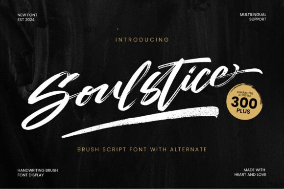 Soulstice Font Review: A Bold Script for Modern Branding