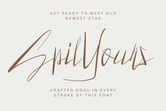 Spilyours: A Handcrafted Script Font for Makers