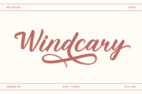Windcary: A Vintage Script Font for Elegant Editorial Design